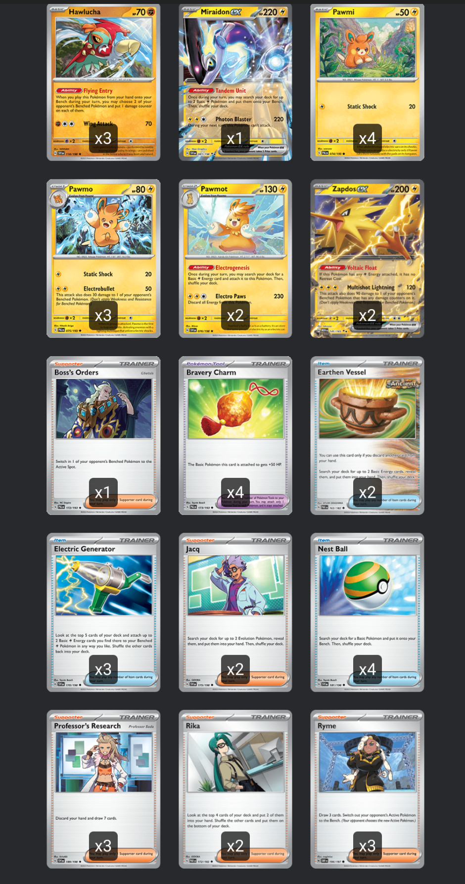 Zapdos Ex Deluxe Battle Deck Opened comes with deck box