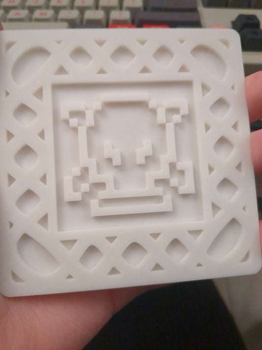 3D printed 8Bit Octorok Coaster From The Legend Of Zelda