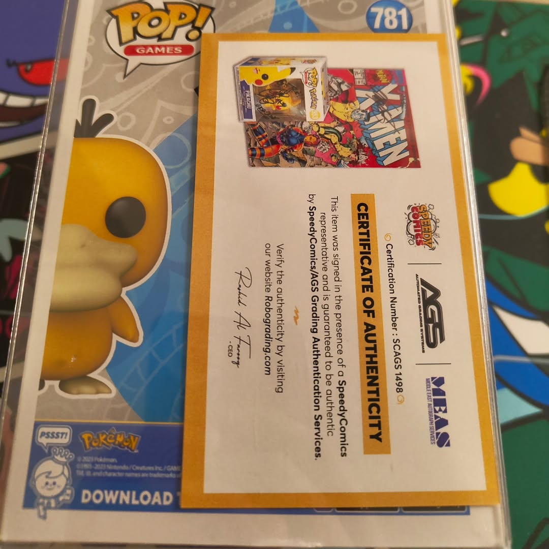 Psyduck Funko Pop Signed By Misty VA (Japanese)