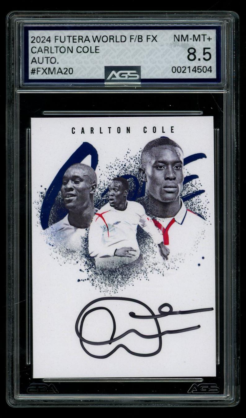2024 Soccer Soccer Futera Unique 2024 FUTERA WORLD FOOTBALL FX FXMA20 AUTO. CARLTON COLE