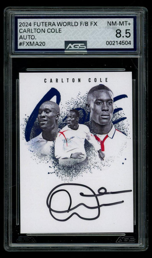 2024 Soccer Soccer Futera Unique 2024 FUTERA WORLD FOOTBALL FX FXMA20 AUTO. CARLTON COLE