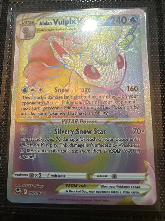 Alolan vulpix vstar rainbow rare