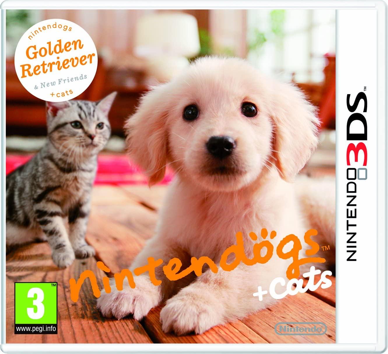 Nintendogs + Cats: Golden Retriever & New Friends FACTORY SEALED - Nintendo 3ds