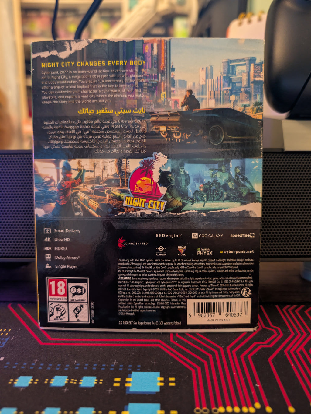 Cyberpunk 2077 (Comes with steelbook, post cards, and stickers) - Xbox One - PAL - CIB
