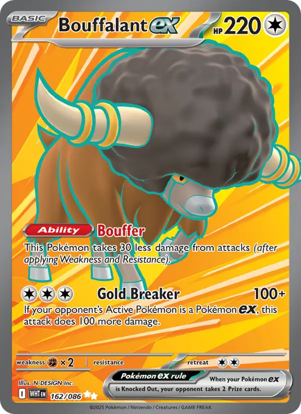 Bouffalant ex - White Flare #162/86