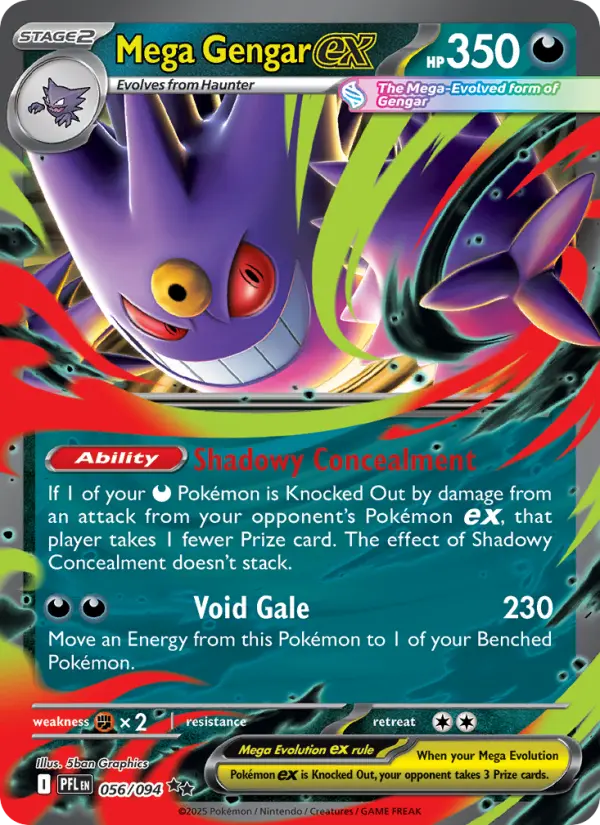Mega Gengar ex - Phantasmal Flames #056/94