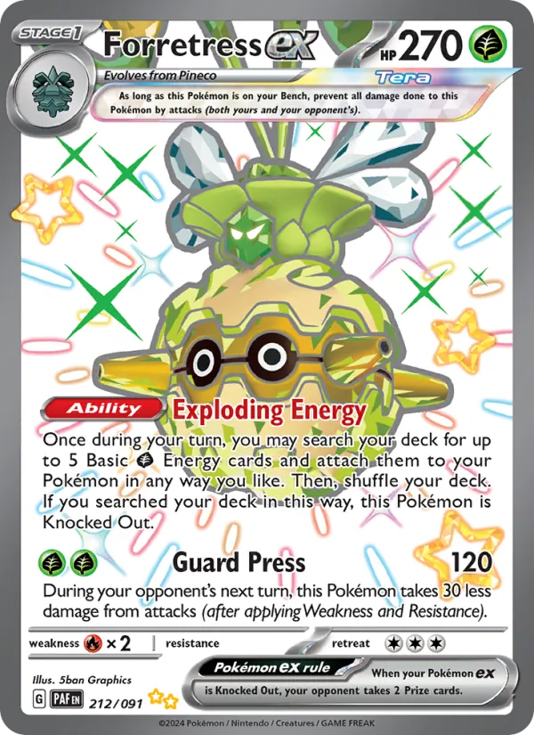 Forretress ex - Paldean Fates #212/91