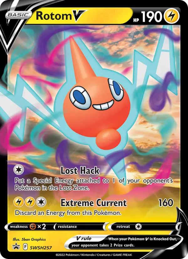 Rotom V - SWSH Black Star Promos #SWSH257/307