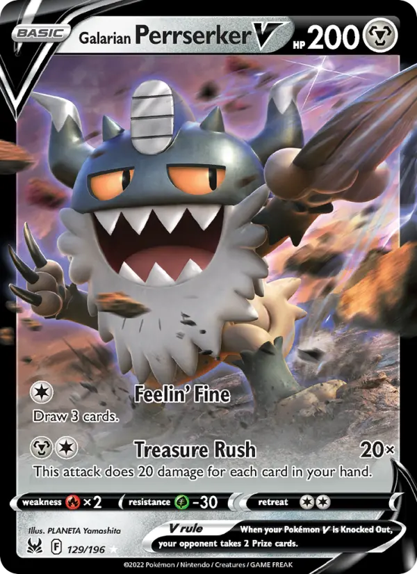 Galarian Perrserker V - Lost Origin #129/196