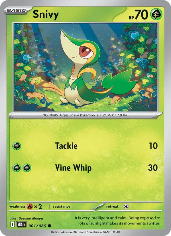 Snivy - Black Bolt #001/86