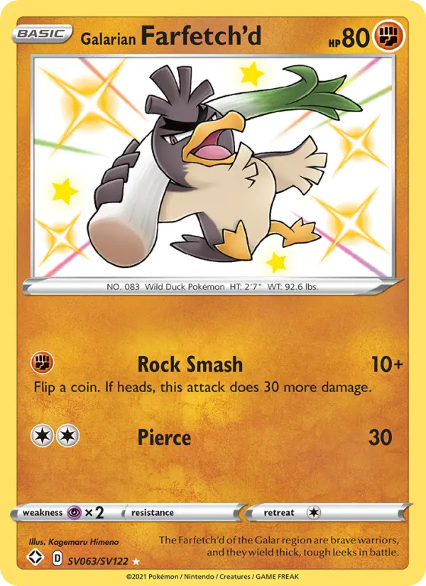 Galarian Farfetch'd - Shining Fates #SV063/72