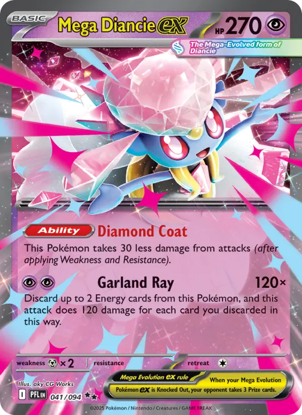 Mega Diancie ex - Phantasmal Flames #041/94