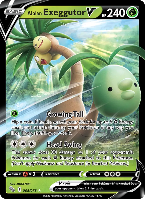 Alolan Exeggutor V - Pokémon GO #005/78