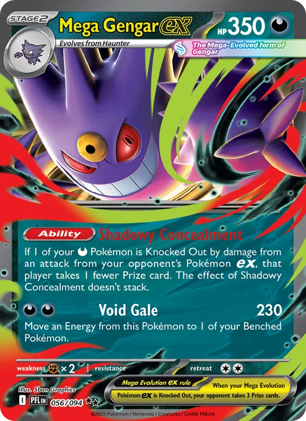 Mega Gengar ex - Phantasmal Flames #056/94