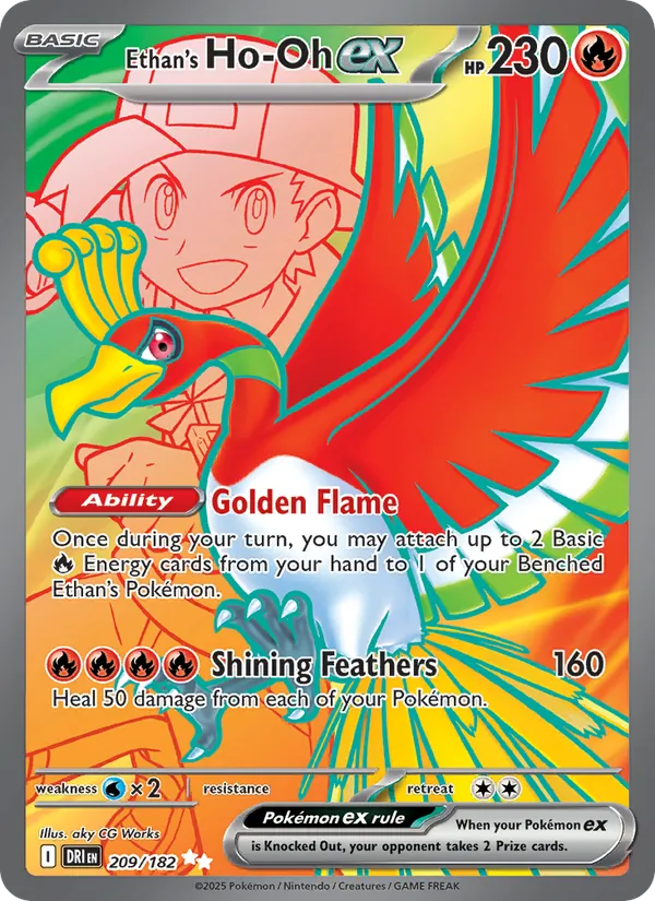 Ethan's Ho-Oh ex - Destined Rivals #209/182