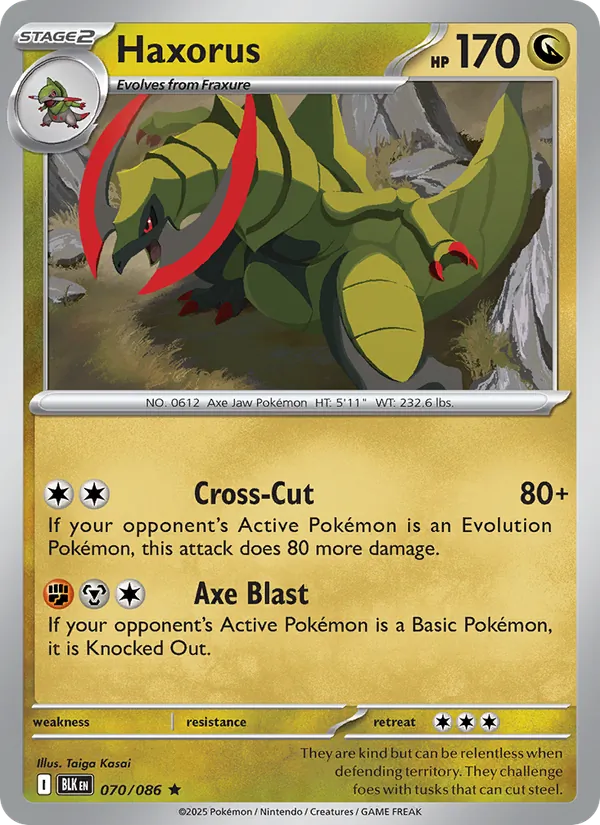 Haxorus - Black Bolt #070/86