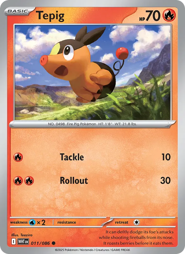 Tepig - White Flare #011/86