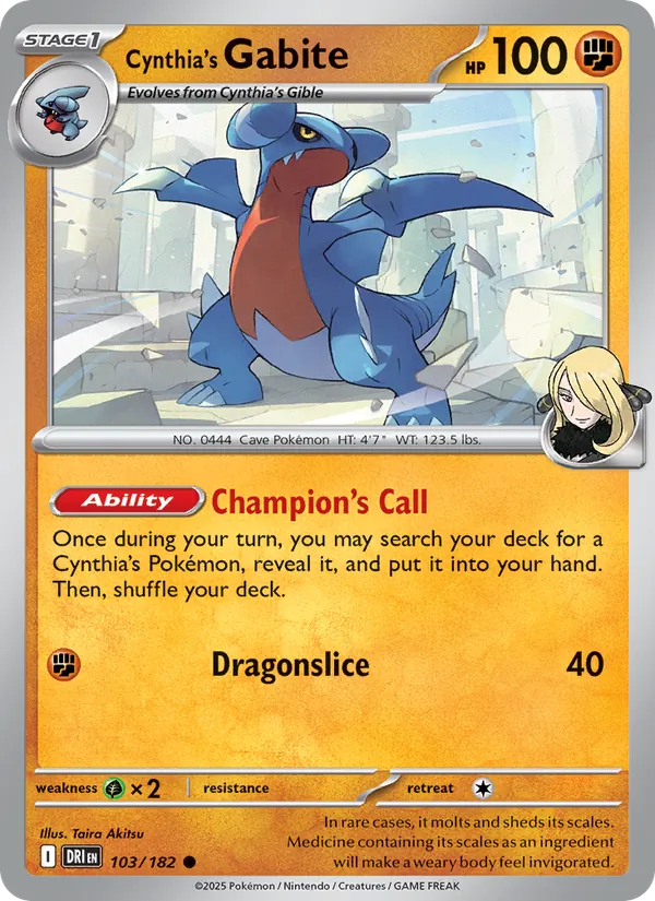 Cynthia's Gabite - Destined Rivals #103/182