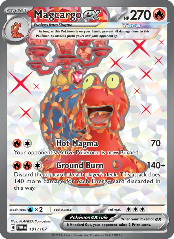 Magcargo ex - Twilight Masquerade #191/167