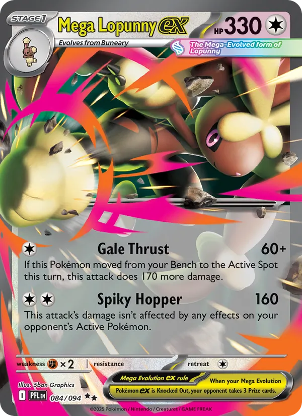 Mega Lopunny ex - Phantasmal Flames #084/94