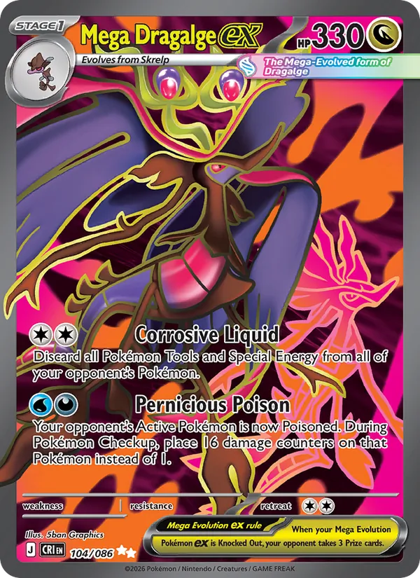 Mega Dragalge ex - Chaos Rising #104/86