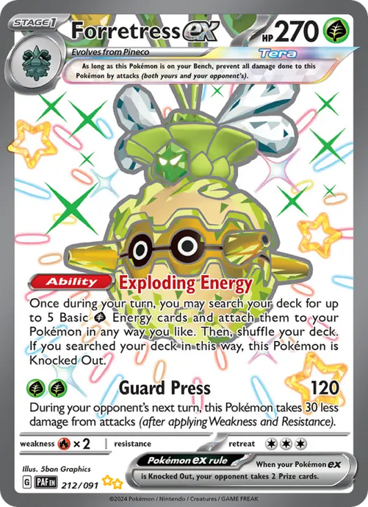 Forretress ex - Paldean Fates #212/91