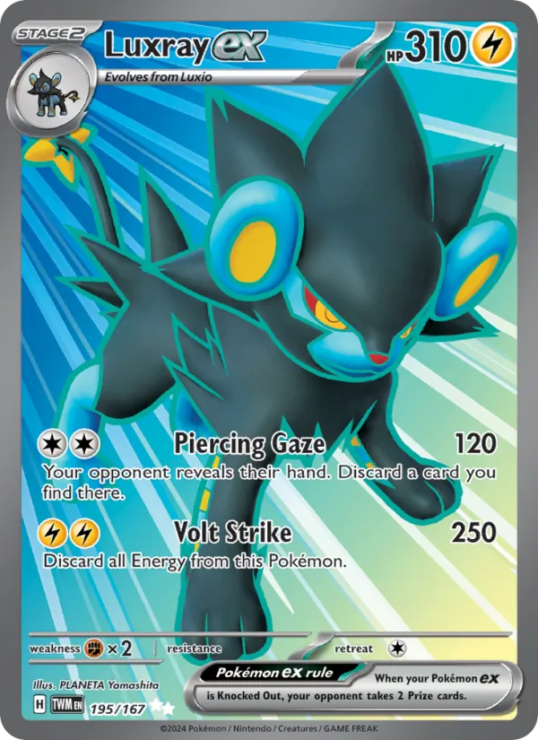 Luxray ex - Twilight Masquerade #195/167