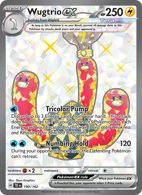 Wugtrio ex - Temporal Forces #190/162
