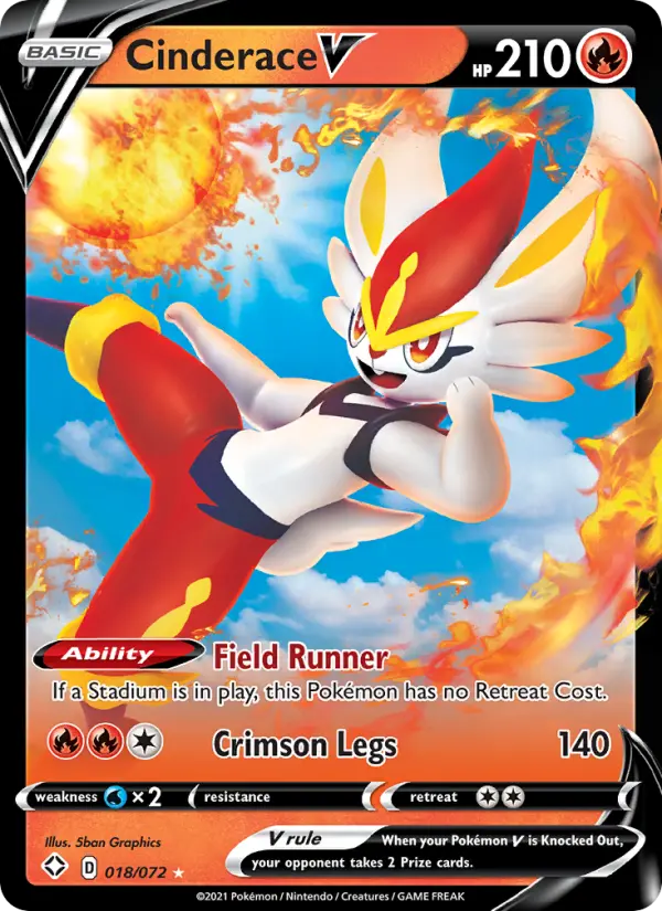 Cinderace V - Shining Fates #18/72