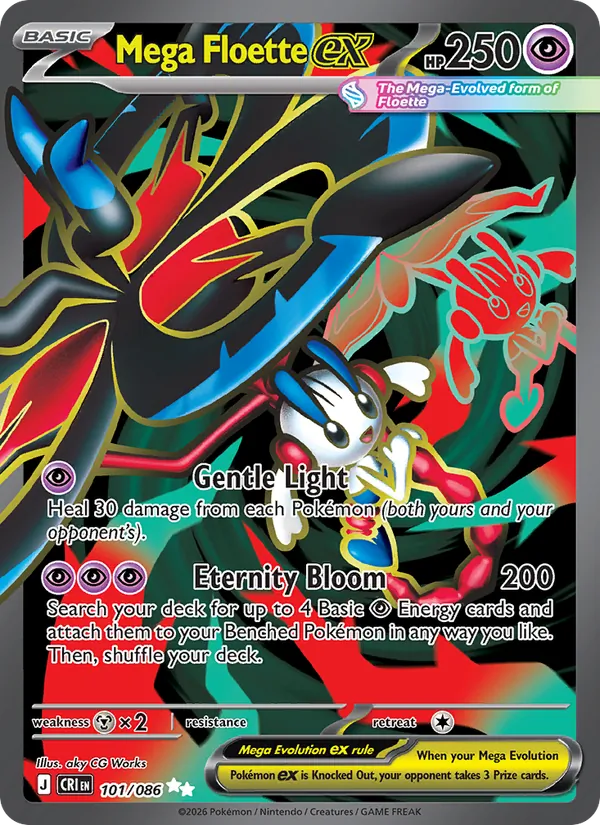 Mega Floette ex - Chaos Rising #101/86