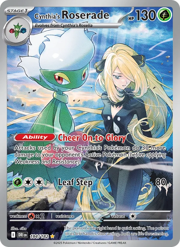 Cynthia's Roserade - Destined Rivals #184/182