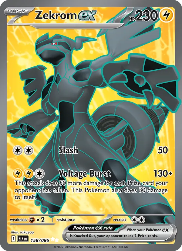 Zekrom ex - Black Bolt #158/86