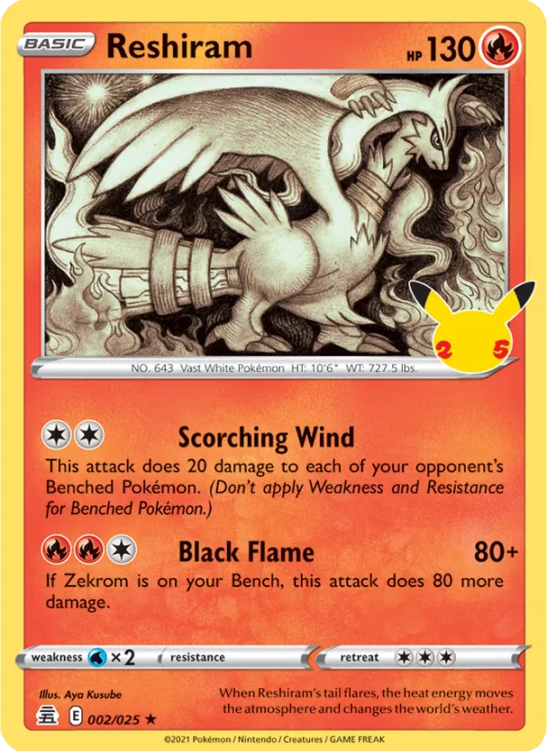 Reshiram - Celebrations #2/25