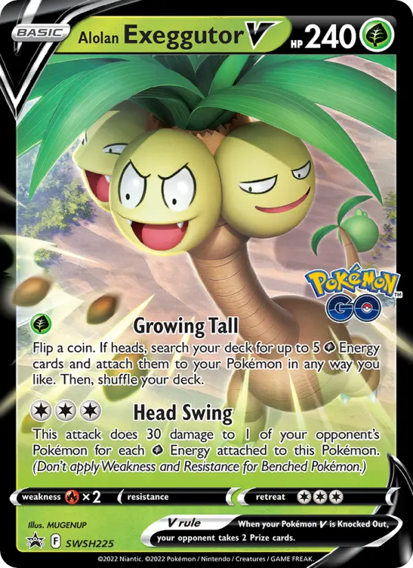 Alolan Exeggutor V - SWSH Black Star Promos #SWSH225/307