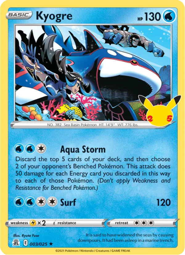 Kyogre - Celebrations #3/25