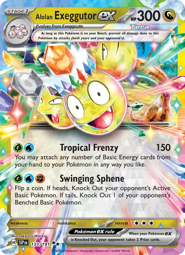 Alolan Exeggutor ex - Surging Sparks #133/191