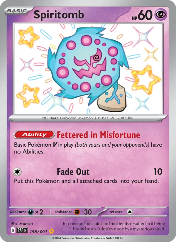 Spiritomb - Paldean Fates #158/91