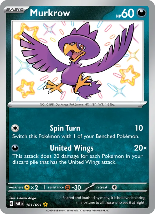 Murkrow - Paldean Fates #181/91