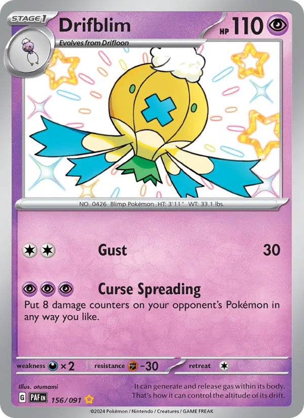 Drifblim - Paldean Fates #156/91