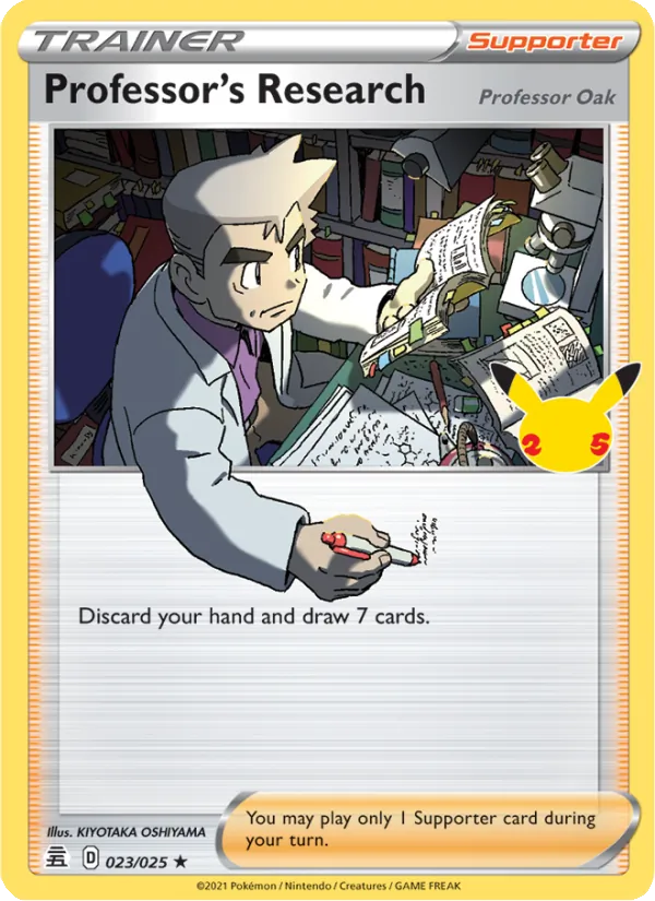 Professor's Research (Professor Oak) - Celebrations #23/25