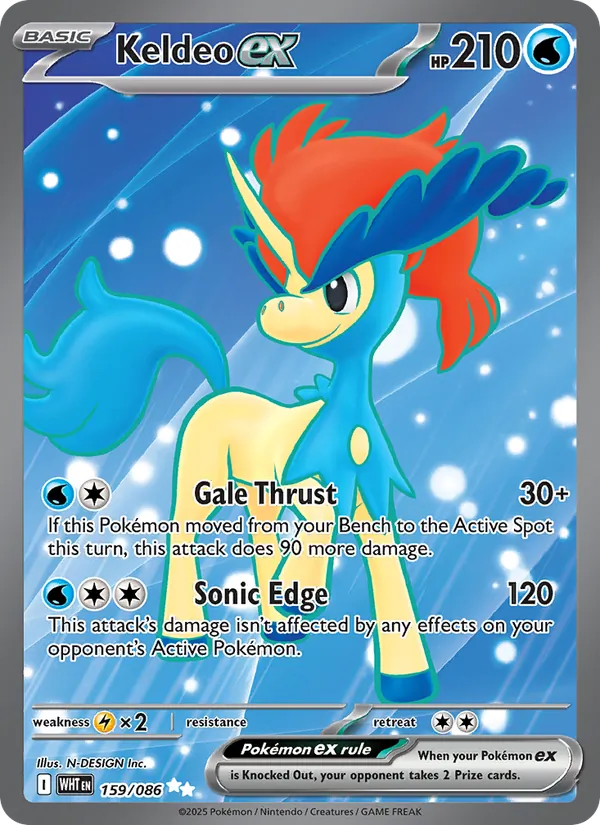 Keldeo ex - White Flare #159/86