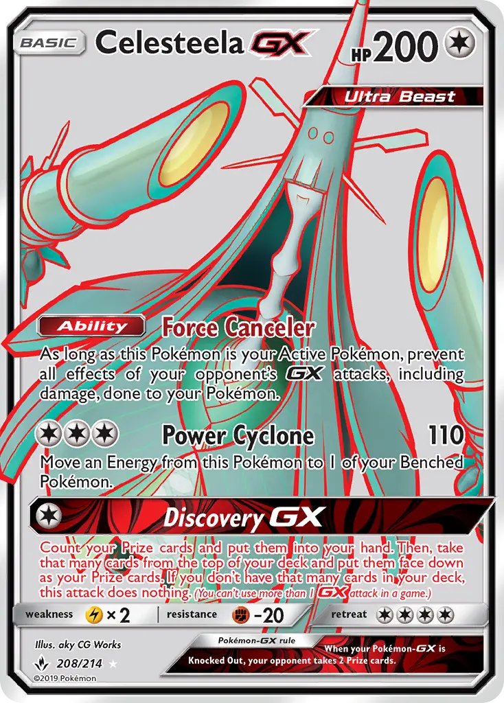 Celesteela GX - Unbroken Bonds #208/214
