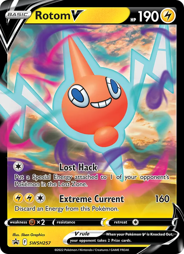 Rotom V - SWSH Black Star Promos #SWSH257/307