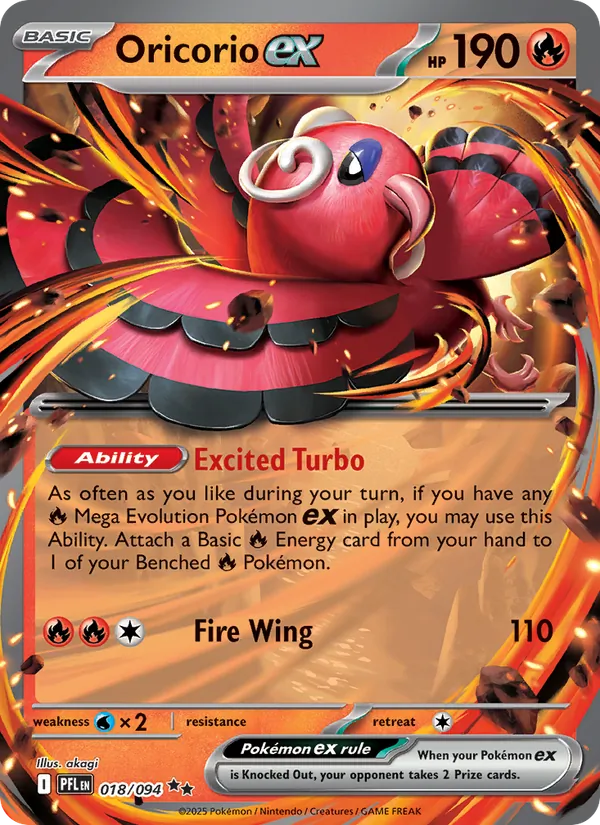 Oricorio ex - Phantasmal Flames #018/94