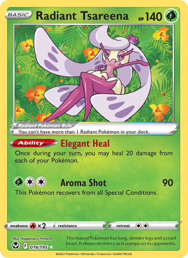 Radiant Tsareena - Silver Tempest #016/195