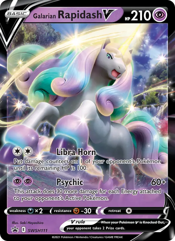 Galarian Rapidash V - SWSH Black Star Promos #SWSH111/307