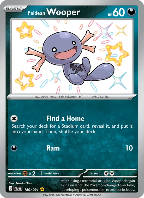 Paldean Wooper - Paldean Fates #180/91