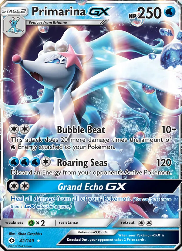 Primarina GX - Sun & Moon #42/149