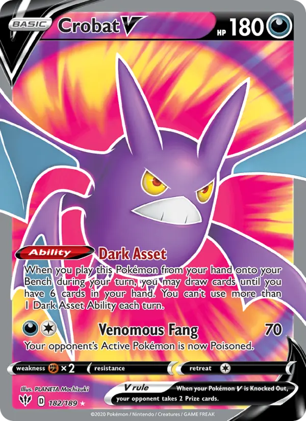 Crobat V - Darkness Ablaze #182/189