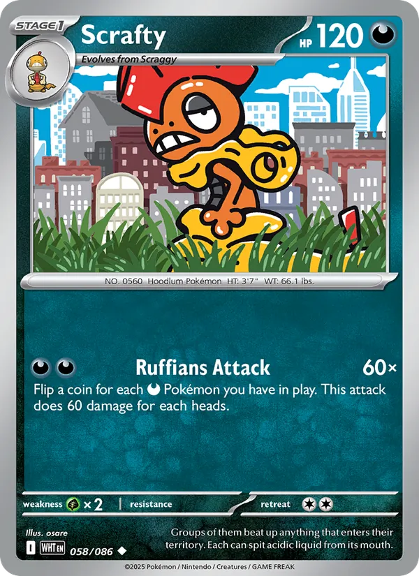 Scrafty - White Flare #058/86